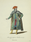 Habit of a Russian merchant in 1577. Marchand Russe.