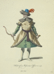 Habit of a Moscovian officer in 1577. Officier Russe.