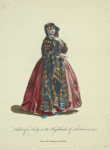 Habit of a lady in the highlands of Scotland in 1745. Dame des Montagnes d'Ecosse.