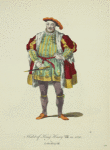 Habit of King Henry VIII in 1520. Le Roi Henry VII.