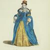 Habit of Queen Mary in 1554. La reine Marie.