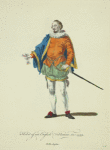 Habit of an Englilsh nobleman in 1559. Noble Anglais.