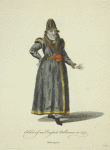 Habit of an English nobleman in 1577. Noble Anglais.