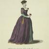 Habit of an English lady of quality in 1577. Dame Angloisede qualitie.