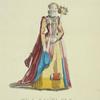 Habit of an English lady of quality in 1588. Dame Angloise de qualité.