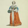 Habit of an English lady of quality in 1640. Dame Angloisede qualité.