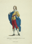 Habit of and English gentleman in 1640. Gentilhomme Anglois.