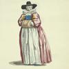 Habit of a citizen's wife of London in 1640. Une bourgeoise de Londres.
