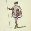 Habit of Tancred in the Tragedy of Tancred & Sigismunda. Tancréd dans la Tragédie de mème nom, et Sigismonde.