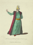 The ceremonial habit of the grand vizier in 1700. Le grand visir en habit de ceremonie.
