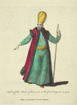 Habit of the master of ceremonies to the grand seignor in 1700. Maitre de ceremonies du grand seigneur.