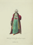 Habit of a Turkish gentleman in 1700. Gentillhomme Turc.