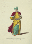 Habit of a young Turk of quality in 1700. Jeune Turc de qualité.