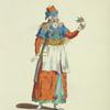 Habit of a Turkish courtezan in 1568. Courtisane Turque.