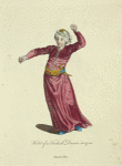 Habit of a Turkish dancer in 1700. Danceur Turc.