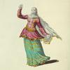 Habit of a Turkish dancer in 1700. Damseuse Turque.