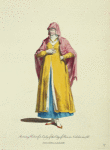 Morning habit of a lady of the City of Pera in Natolia in 1568. Dame de Pera en deshabille.