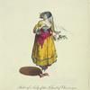 Habit of a lady of the island of Chio in 1700. Fille de l'Isle de Chió in 1700.