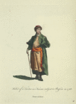 Habit of a Tartar in Kasan subject to Russia in 1768. Tartare de Kasan.