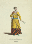 Habit of a lady of Tartary in 1667. Dame de Tartarie.