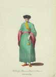 Habit of a Bonza or priest in China. Bonza de la Chine.
