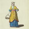 Habit of a servant maid in China. Servante de la Chine.
