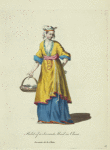 Habit of a servant maid in China. Servante de la Chine.