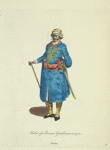 Habit of a Persian gentleman in 1700. Persien.