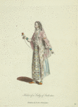 Habit of a lady of Indostan. Femme des Indes Orientales.