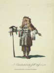 A Kamtchadal in his full dress in 1768. Kamtchadal dans son habit de cêremonie.