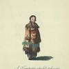 A Kamtchadal in her full dress in 1768. Kamtchadal dans son habit de cêremonie.