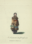 A Kamtchadal in her full dress in 1768. Kamtchadal dans son habit de cêremonie.