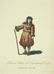 Summer habit of a Kamtchadal in 1768. Kamtchadal dans son habit d'Ete.