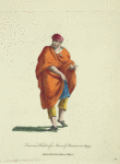 Summer habit of a Moor of Morocco in 1695. Habit d'eté d'un Maure d'Maroc.