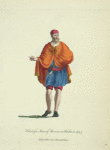 Habit of a Moor of Morocco in winter in 1695. Habit d'hiver d'un Maure de Moroc.