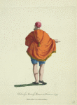 Habit of a Moor of Morocco in winter in 1695. Habit d'hiver d'un Maure de Moroc.