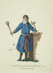 Habit of a commander of a corps of the Strelitz in 1764. Commandant du corps de Strelits.