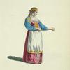 Habit of a Russian girl in 1764. Fille Russe.