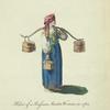 Habit of a Russian market woman in 1764. Matchande Russe.