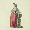 Habit of the wife of a Russian boor in 1768. Femme d'un paysan de Russe.