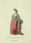 Habit of the wife of a Russian boor in 1768. Femme d'un paysan de Russe.