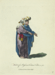 Habit of a Russian fortune teller in 1764. La diseuse de bonne avanture Russe.