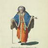 Habit of a Russian midwife in 1764. Sage femme Russe.