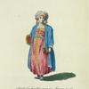 Habit of a gentlewoman in Moscow in 1768. Femme de Moscou.