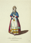 Nobleman's wife of Denmark in 1626. Dame de qualité de Dannemarck