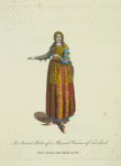 An ancient habit of a married woman of Friesland. Parûre ancienne d'une mariée de Frise.