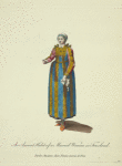 An ancient habit of a married woman in Friesland. Parûre ancienne d'une femme mariée de Frise.