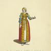An ancient habit of a noble virgin of Friesland. Parûre ancienne d'une vierge noble de Frise.