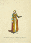 An ancient habit of a noble virgin of Friesland. Parûre ancienne d'une vierge noble de Frise.