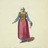 An ancient habit of a countrywoman of Friesland. Parûre ancienne d'une paysanne de Frise.